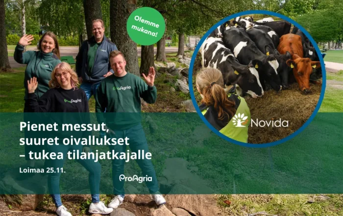 Mainoskuva maatalouden pienet messut, suuret oivallukset -tapahtumasta 25.11.2025.
