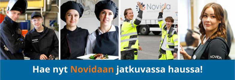 linkki Novidan sivuille yhteishaun tarjontaan