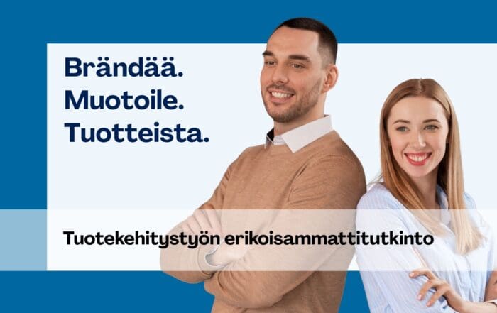 Markkinointikuva Tuotekehitystyön erikoisammattitutkinnosta.